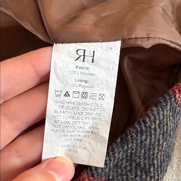 RIHOAS Red and Blue A-Line Mini Skirt Casual - Picture 3 of 4